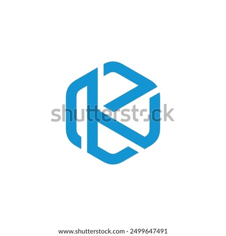 Hexagon Letter K Logo design vector template