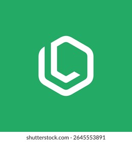 Hexagon Letter L Logo design vector template