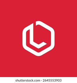 Hexagon Letter L Logo design vector template