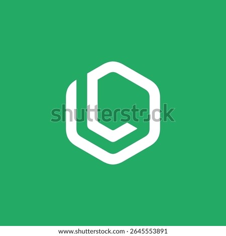 Hexagon Letter L Logo design vector template