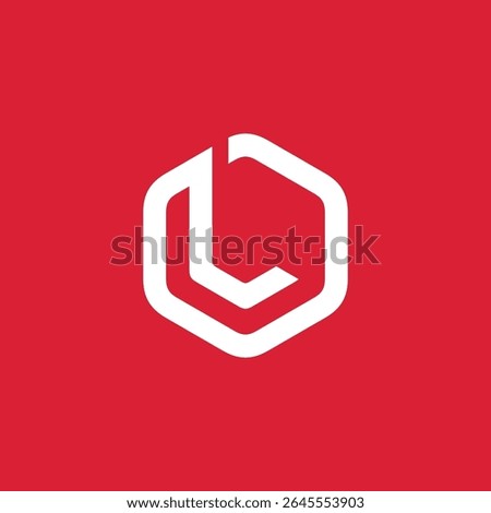 Hexagon Letter L Logo design vector template