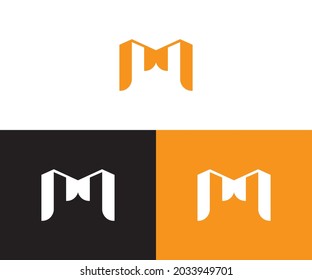 Letra hexagonal M Logo de la arquitectura de construcción