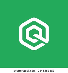 Hexagon Letter Q Logo design vector template
