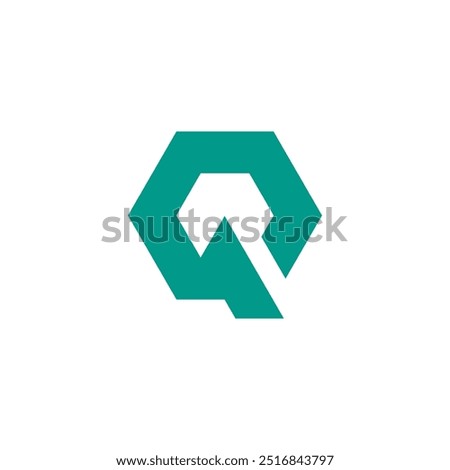 Hexagon Letter Q logo design vector template