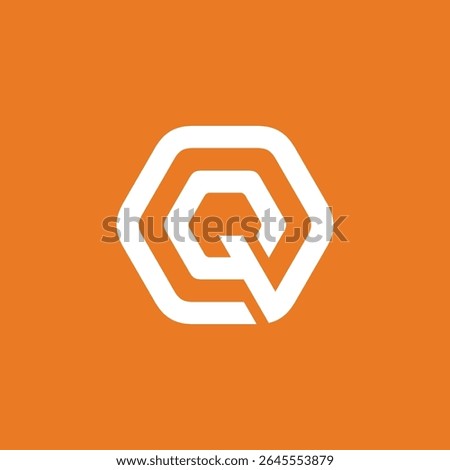 Hexagon Letter Q Logo design vector template