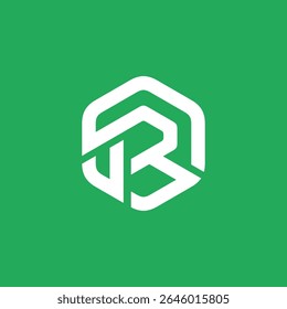 Hexagon Letter R Logo design vector template