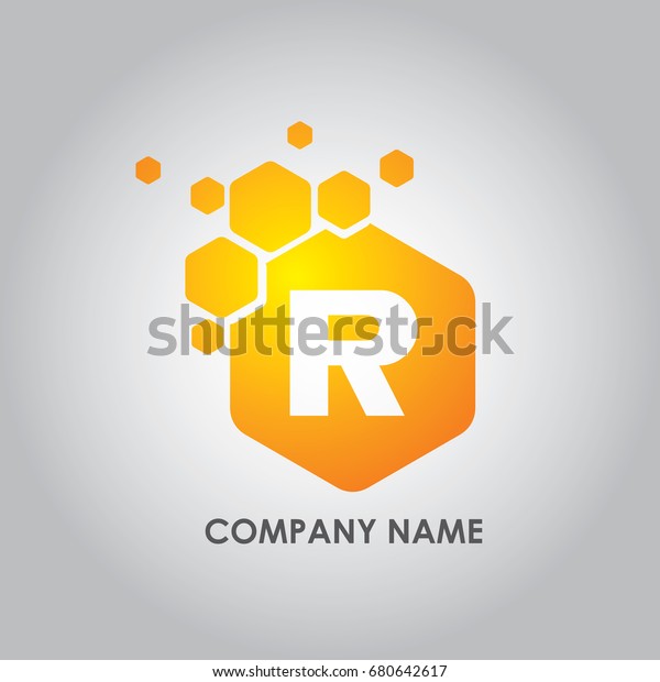 Hexagon Letter R Logo Design Vector Stock Vector Royalty Free