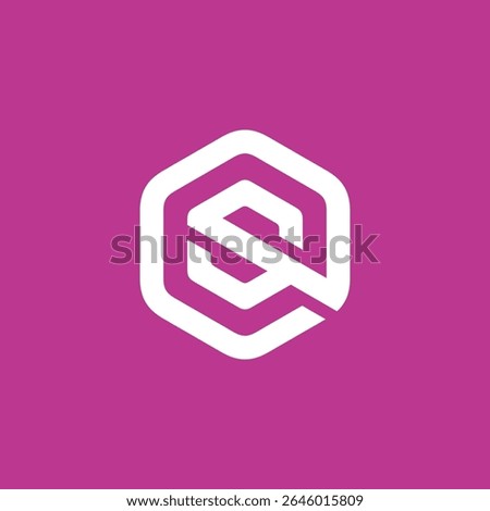 Hexagon Letter S Logo design vector template
