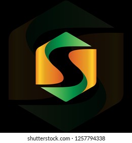 Hexagon Letter S logo, Initial S logo, Logo ready for use