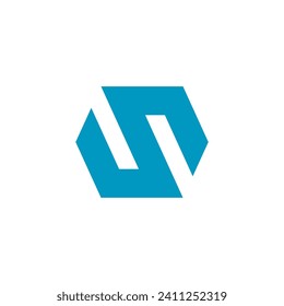Design-Vorlage für den Hexagon-Letter-S-Vektorlogo