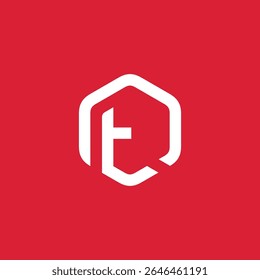 Hexagon Letter T Logo design vector template