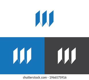 Logo De Construcción De Arquitectura De La Letra Hexagón W. Plantilla de diseño de logotipos de vectores planos 