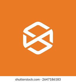 Hexagon Letter X Logo design vector template