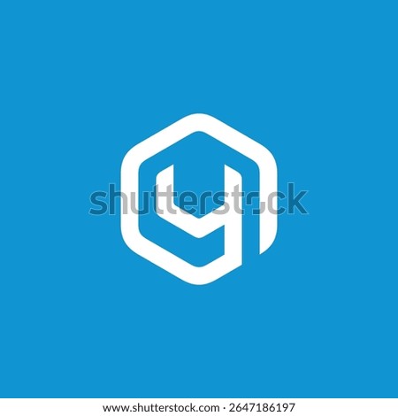 Hexagon Letter Y Logo design vector template