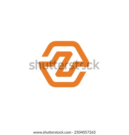 Hexagon Letter Z logo design vector template