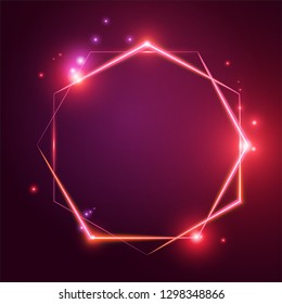 Hexagon light effect.