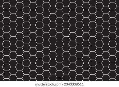 fondo de pared recubierto de hexágono papel tapiz blanco negro patrón de forma fondo decorativo