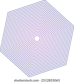 Hexagon Lines Background in different colours. Regular geometric parallel line with Hexagon.