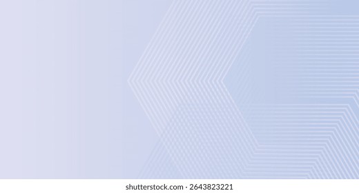 Hexagon lines on light mesh blue an pink background. Geometric stripe line art design for poster, brochure, cover, website, header, abstract modern design art vector eps10