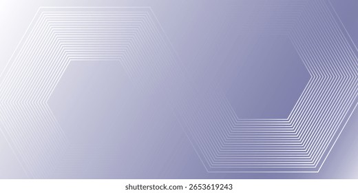 Sechsecklinien auf violettem Hintergrund. Geometrisches Streifenliniendesign modernes Abstrakt