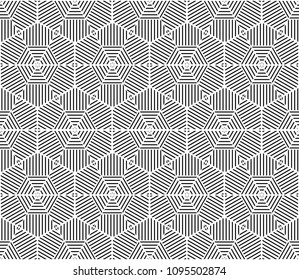 hexagon lines pattern