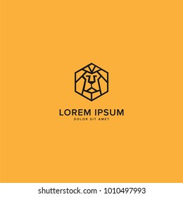 Hexagon Lion Logo