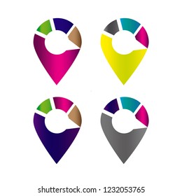 Hexagon Location Checker logo, useful ,editable. Perfect for use in a wide range of new media templates: Web Marketing Agency, Social Media Services Showcase, Online Marketing Apps, and Web.