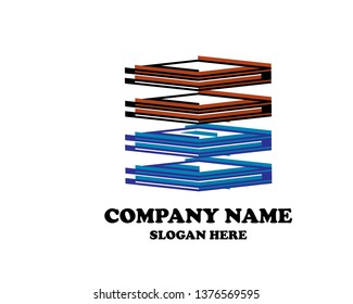 Hexagon Logo abstract corporate design vector template. Business Network Web Logotype concept icon.