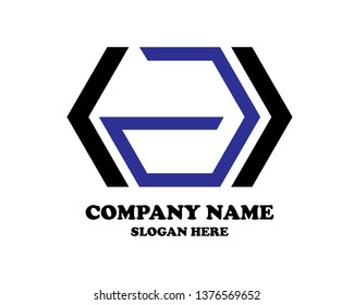 Hexagon Logo abstract corporate design vector template. Business Network Web Logotype concept icon.