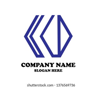 Hexagon Logo abstract corporate design vector template. Business Network Web Logotype concept icon.