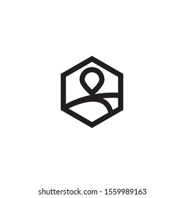 HEXAGON LOGO ABSTRACT SIMPLE MODERN - VEKTOR