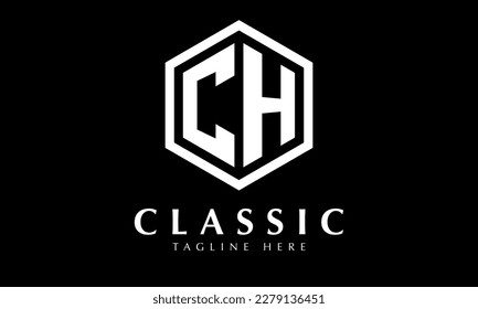 Hexagon Logo Alphabet ch oder hc abstrakte monogramm Vektorsymbol-Vorlage