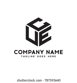 hexagon Logo concept template.letter vector