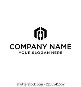 A hexagon logo and a cube logo with a UNIQUE design for corporate identity