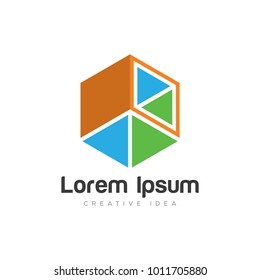 hexagon logo design