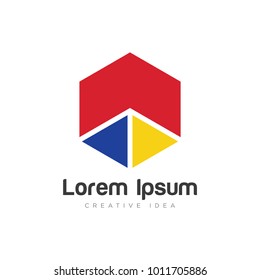 hexagon logo design