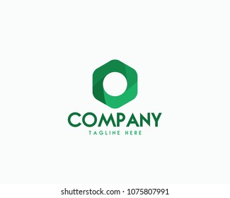 Hexagon Logo Design Stock Vector (Royalty Free) 1075807991 | Shutterstock