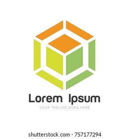 hexagon logo design
