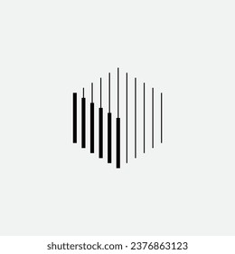 Plantilla vectorial de ilustración de diseño del logotipo de Hexagon