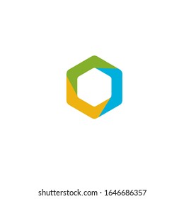 diseño del logotipo hexagonal moderno