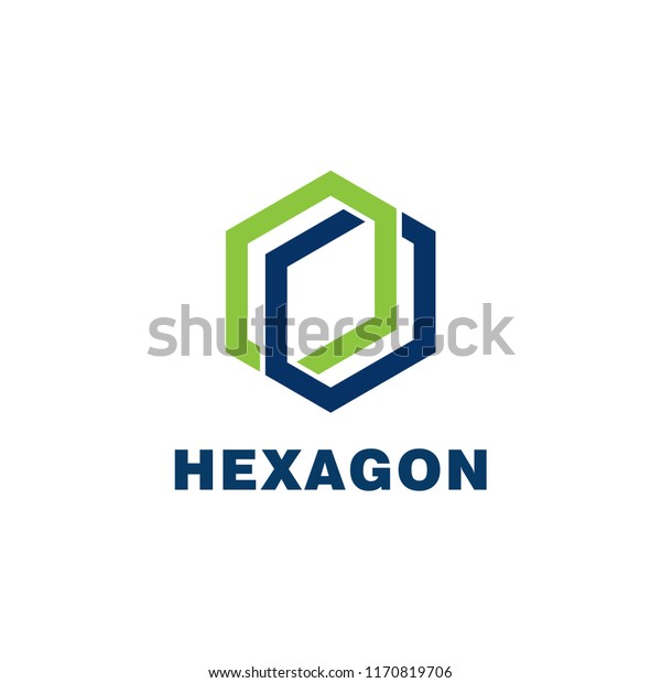 Hexagon Logo Design Vector Stock Vector (Royalty Free) 1170819706 ...