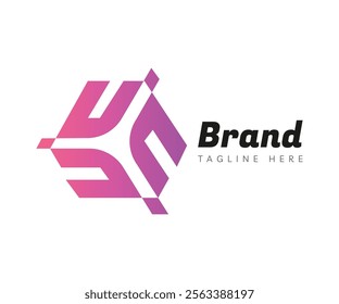 Hexagon logo icon design template elements. Usable for Branding and Business Logos.
