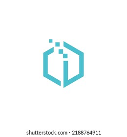 Hexagon-Logo-Symbol erste D-Abbildung
