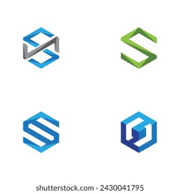 Hexagon Logo illustration Icon Vector Template