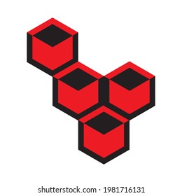 Logo de Hexagon aislado en fondo blanco