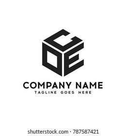 Hexagon Logo Letter Concept. vector template