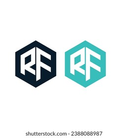 Hexagon logo and Letter icon creative design elements, hexagon logo set