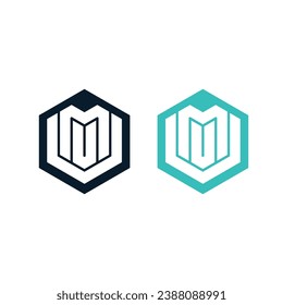Creative Design-Elemente des Hexagon-Logos und des Letter-Symbols, Zeichensatz des Hexagon-Logos