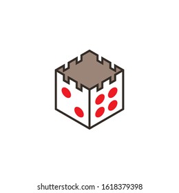 hexagon logo with playing card template