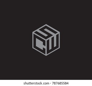 Hexagon logo with S C W  letter